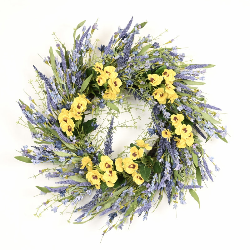 Couronne de porte 22 po, Jaune