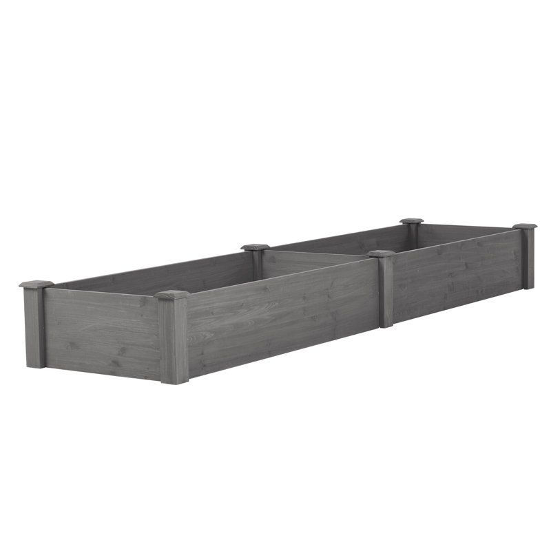 Over Ground Raised Garden Bed, Large Long Planter Box For Outdoor, Tool-Free Assembly, 10" H x 96" W x 28" D