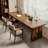 Nut-brown Rectangular Solid Wood desks-627602163