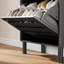 Armoire à chaussures avec tablettes réglables, noir