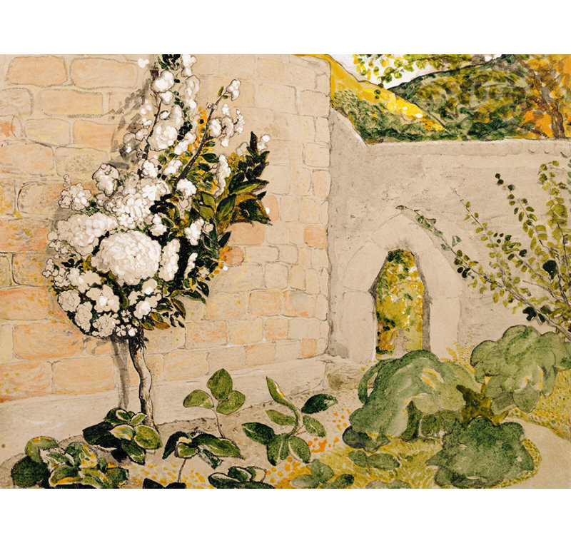 Poirier dans un jardin clos, H 18 po x l 24 po