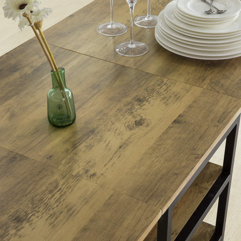 Higgston Extendable Metal Base Dining Table
