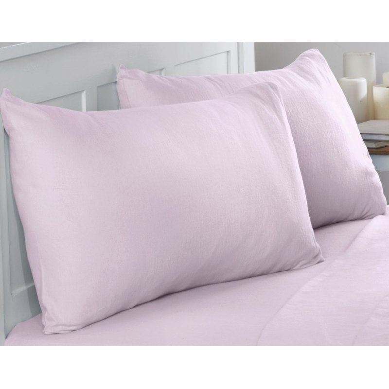Hollange Flannel Fitted Sheet, Pink, Kingsize
