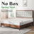 Behka Queen Solid Wood Platform Bed with Upholstered Tufted Headboard,Walnut-1772858242-1772858300