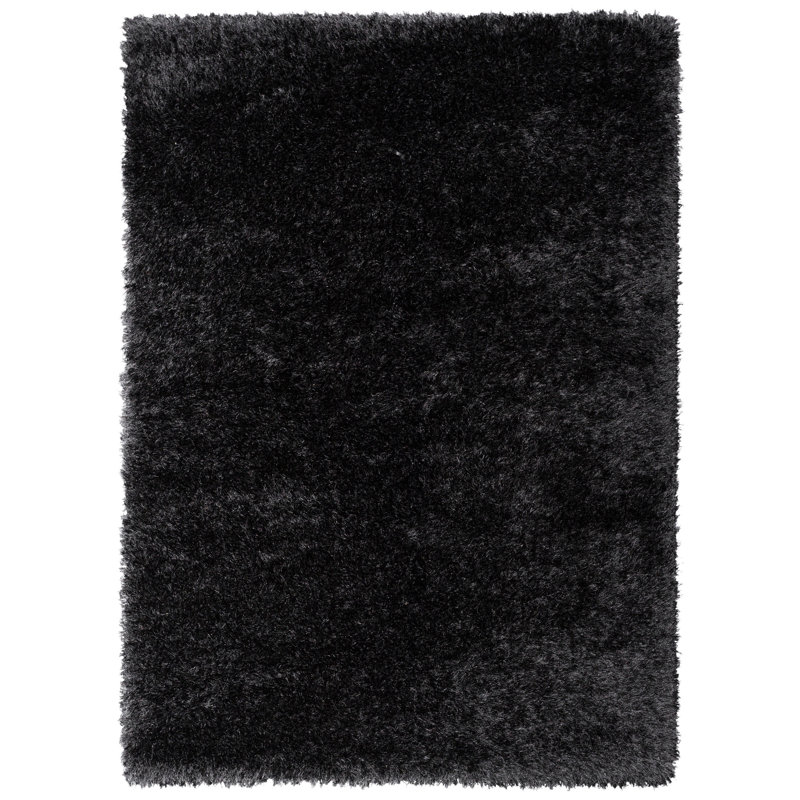 Kuki Solid Colour Synthetic Shag Area Rug, Rectangle 120 x 160cm