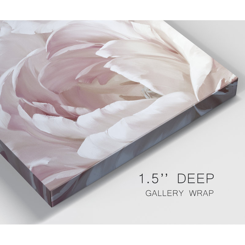 Intime Blush II - reproduction d'art sur toile tendue, H 16 po x l 16 po x P 1 po