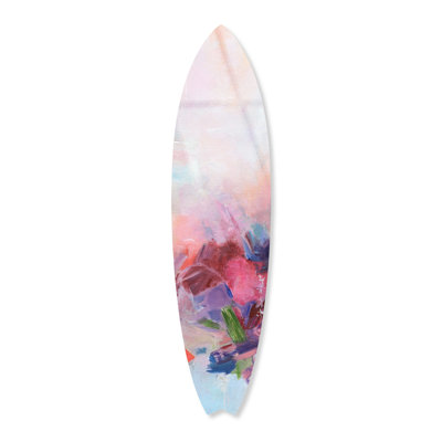 Art mural côtier Secret Memories Surfboard II par Notoriart