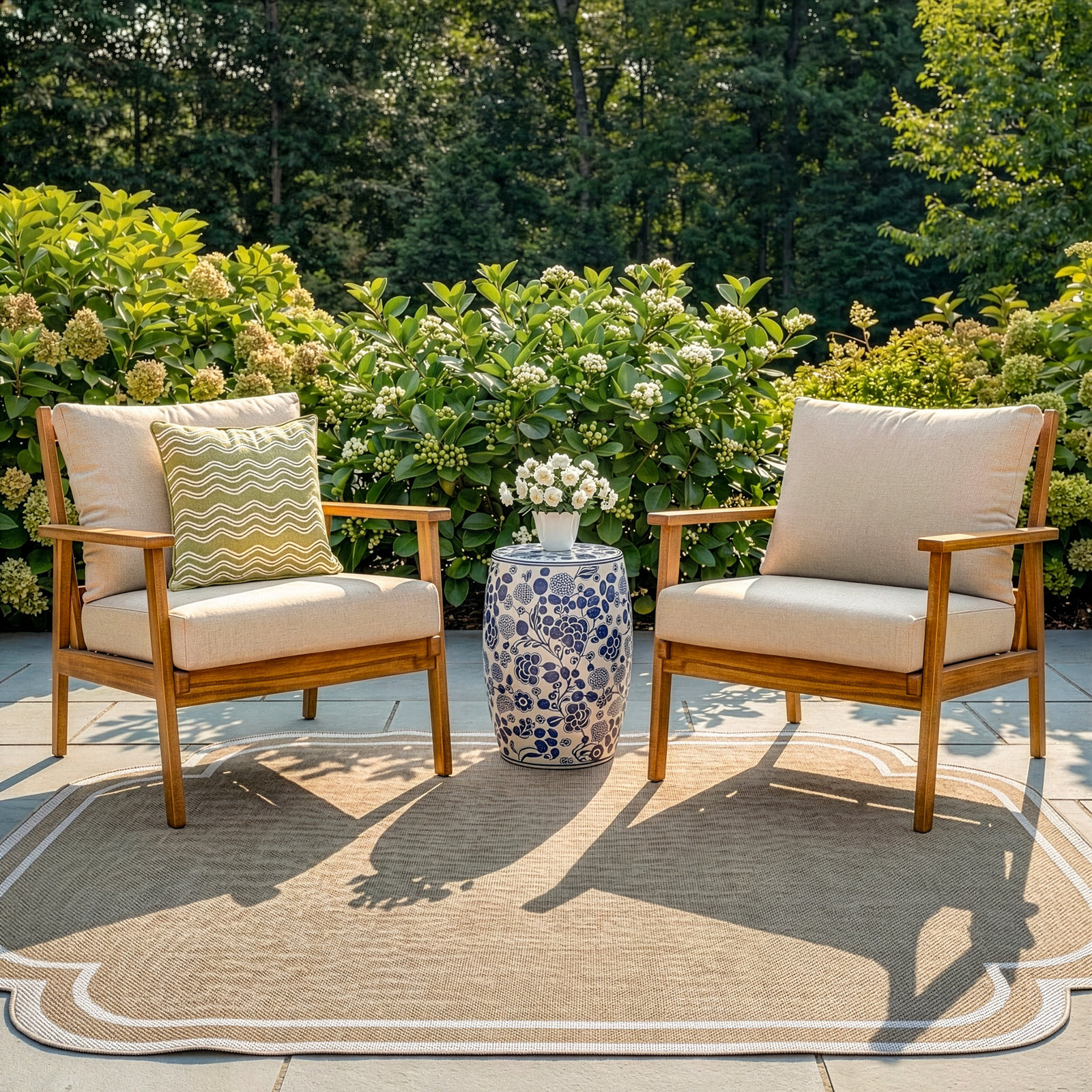 Weslyn Eucalyptus Patio Lounge Chair