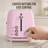 Classic Retro 4- Slice Toaster, Pink-131111995