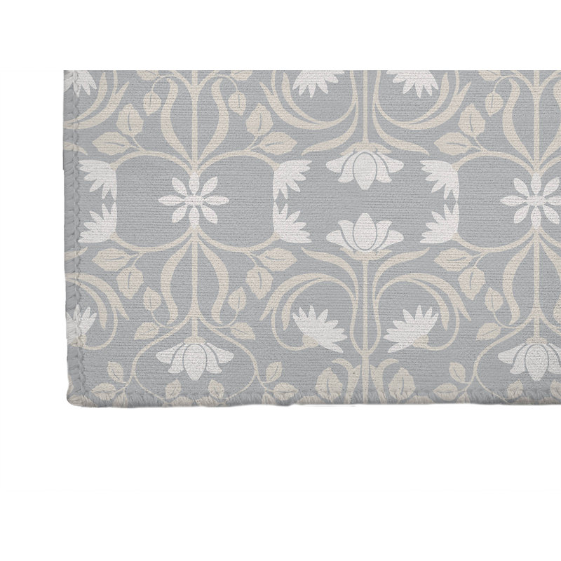 Savanah Laundry Mat, Gray, Rectangle 2' x 3'