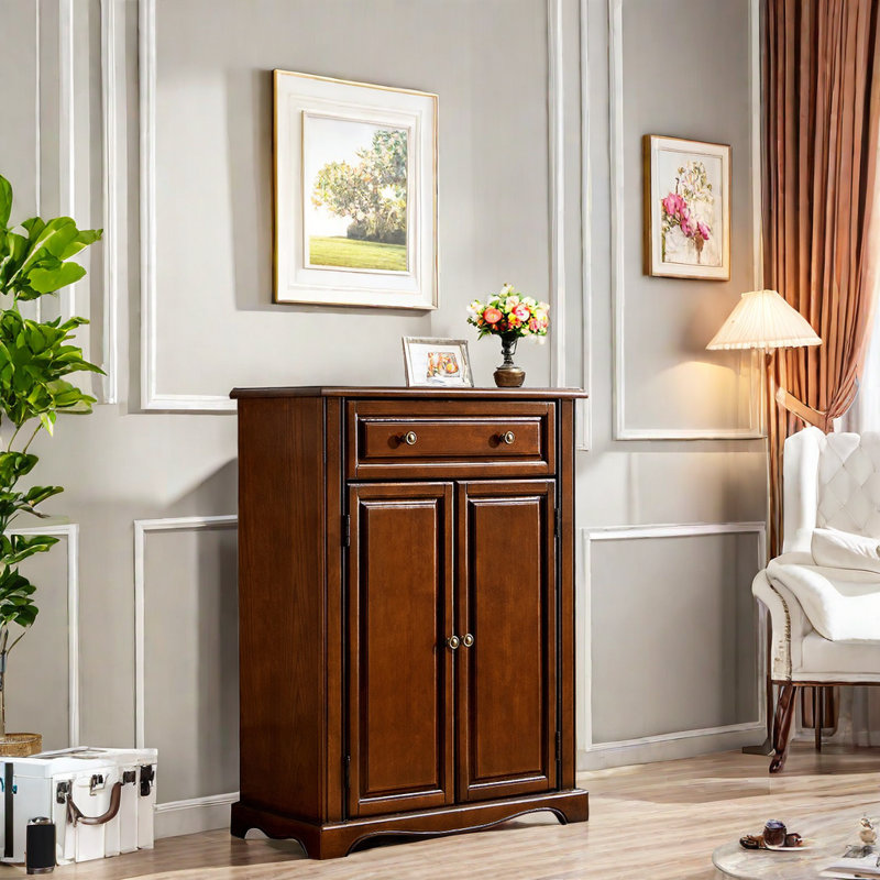 16 Pair Shoe Storage Cabinet