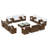 16 Piece Sofa Seating Group with Cushions-50791868-50791870