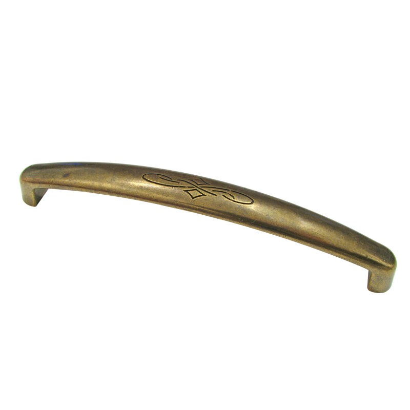 M4 5 2/5" Centre Bar Pull, Burnished Brass