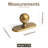 Solid Round Knob With Backplate(G021) Multipack-118668953