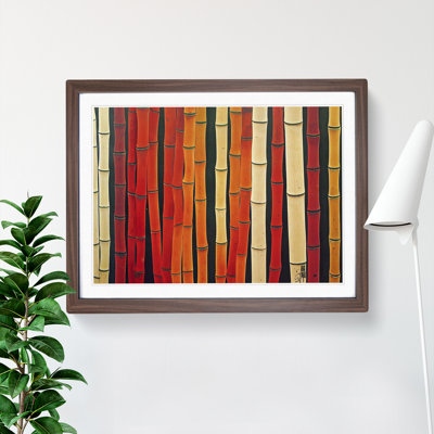 XH1022-8320X Stimulating Abstract Bamboo Forest - Single Picture Frame Print