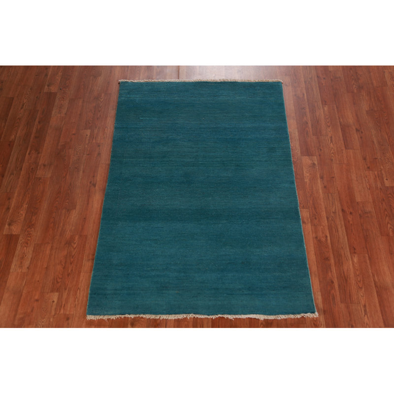 Tapis bleu sarcelle Gabbeh 3 x 5