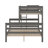 Twin XL Over Queen Bunk Bed With Ladder