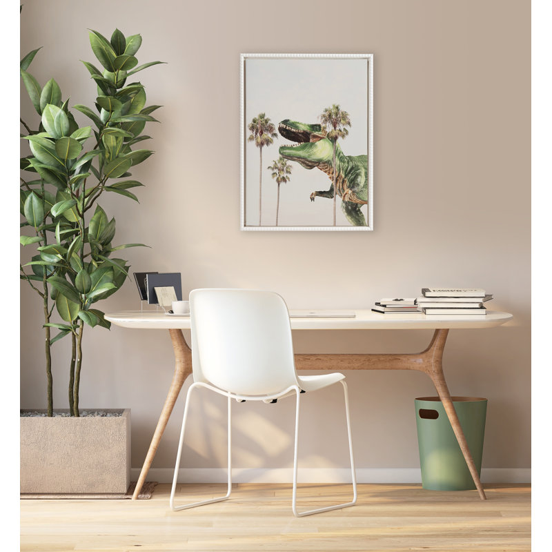 Dinosaur by July Art Prints Framed Canvas Wall Art Print