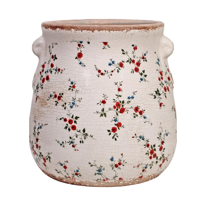 Vase en céramique rouge