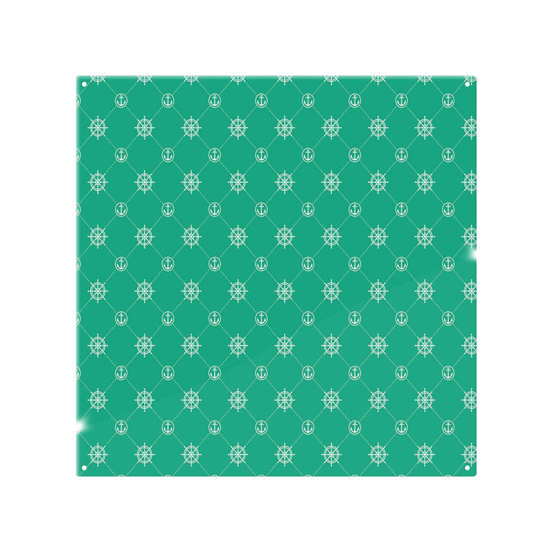 Nautical Elements On Splash Back, 75cm L x 60cm W
