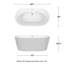 Carissa 60'' x 32'' Soaking Acrylic Bathtub-23113228