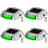 Solar Dock Lights Low Voltage Solar Powered Integrated LED Metal Pathway Light Pack-63896447
