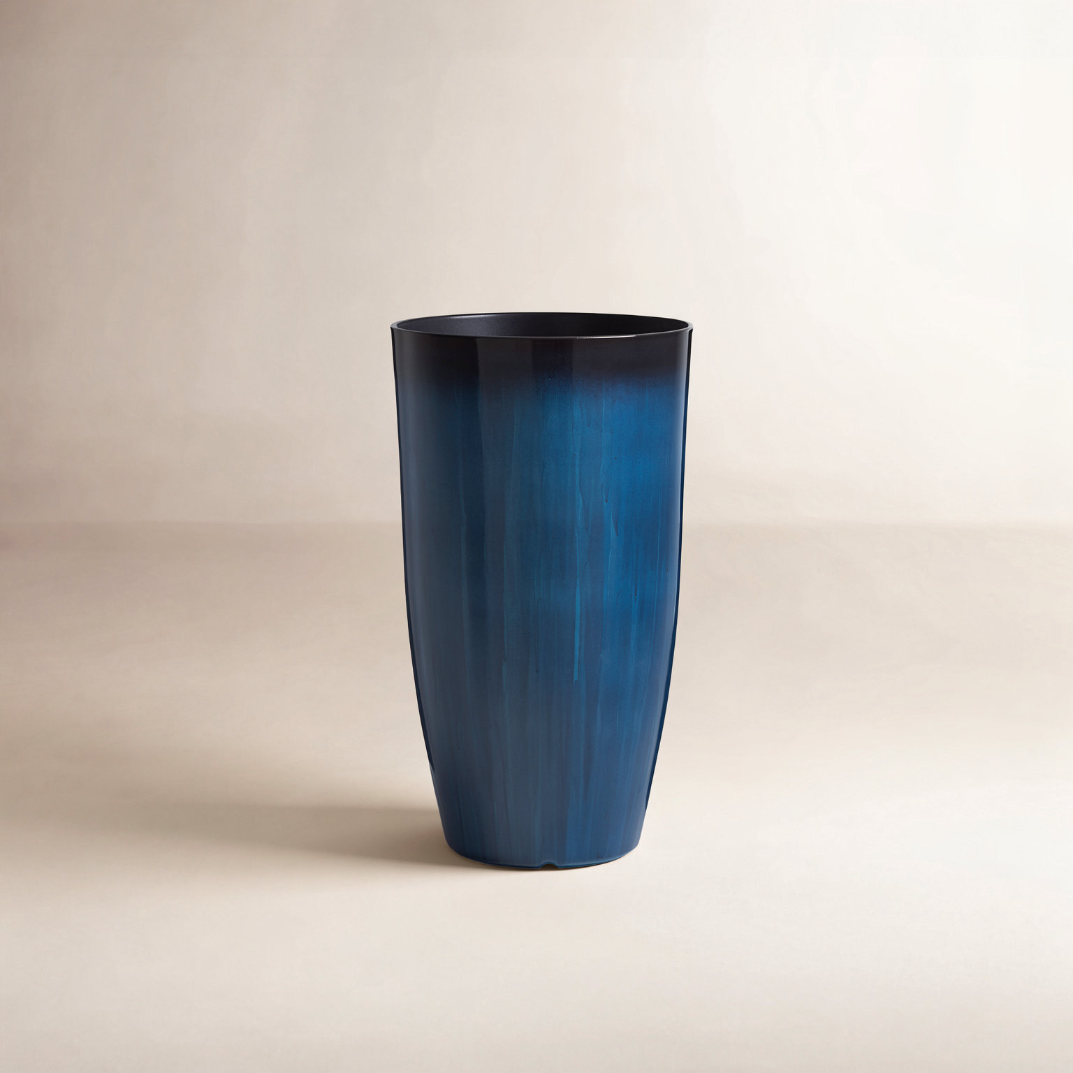Pot Planter, Gradient Cobalt Blue, 23.5"H X 13.75" W X 13.75"D