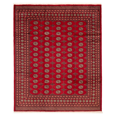 Finest Peshawar Bokhara Red Rug 8'2" x 9'10"
