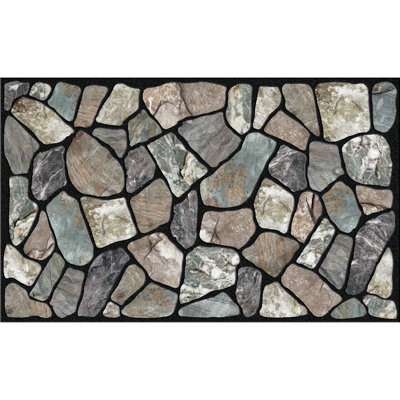 Dalle de pierre de 30 po x 18 po Barnell Paillasson d’extérieur