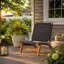 Méridienne tissée Pura Vida, chaise de patio Mid-Century