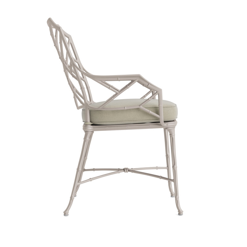 Calcutta Outdoor Dining Chair, Fusion Natural, Dove Smooth