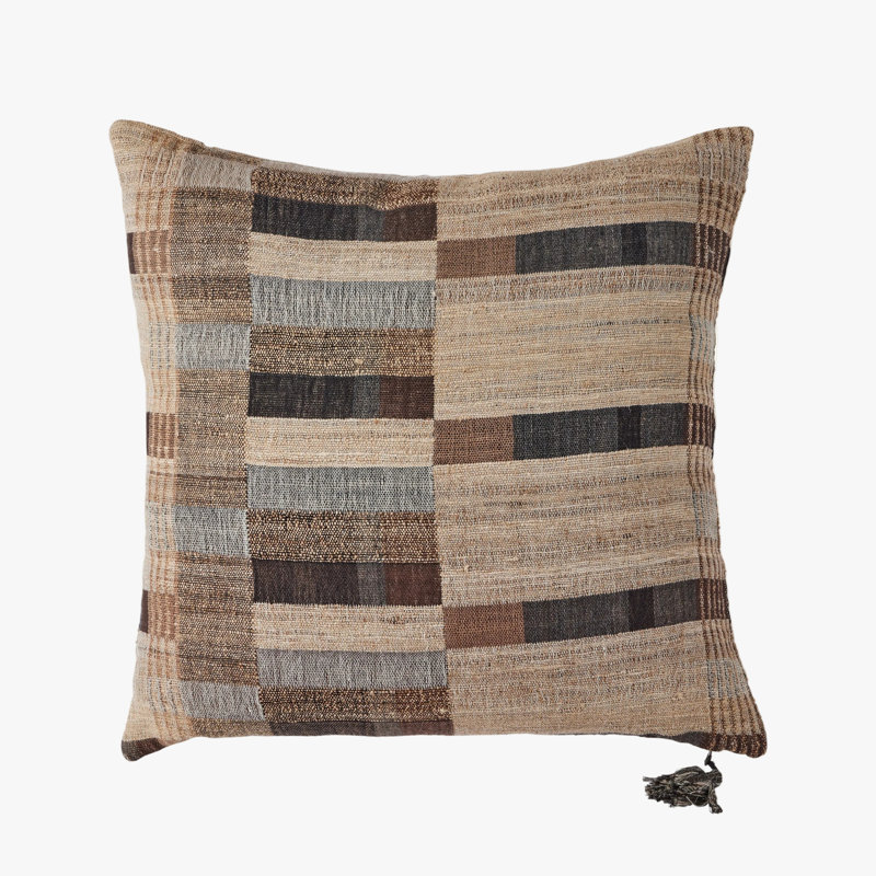 Wool Blend Throw Pillow Cover & Insert, Square 22"