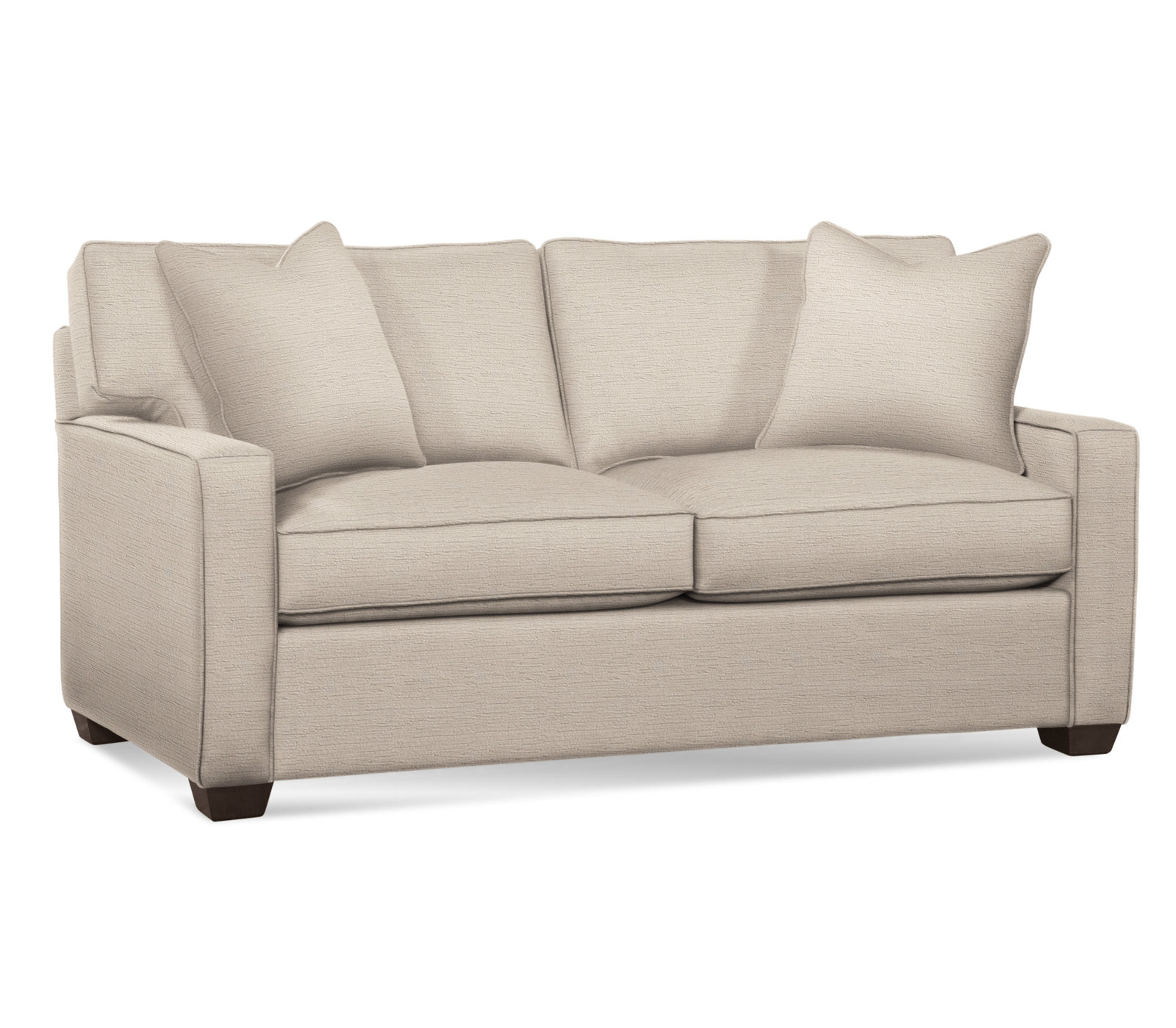 Gramercy Park 74'' Upholstered Sofa, Java, Eggshell Crypton Performance; 0884-93