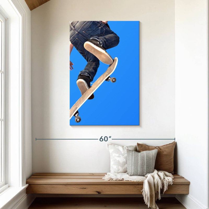 Senne Skateboard Stunt, 45" H x 30" W