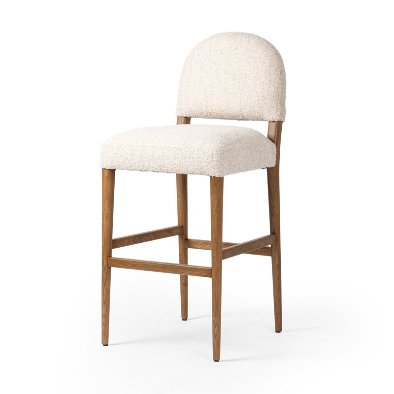Tabouret-comptoir ABerton, Tabouret de bar (siège d'une hauteur de 30,98 po), Chêne chaud, Frêne Somerton