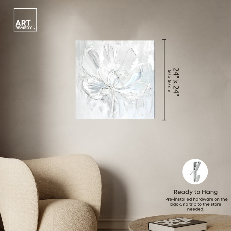 Magnolia II, Toile tendue, H 24 po x l 24 po
