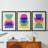 Bright Stack I  -Custom Framed  Wrapped Gallery Canvas - 3 Pieces-1547584589-1547584591
