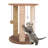PETMAKER Cat Scratching Post - Scratcher Posts with Carpeted Scratch Pad Base and Perch - Furniture Scratching Deterrent for Indoor Cats-70897448