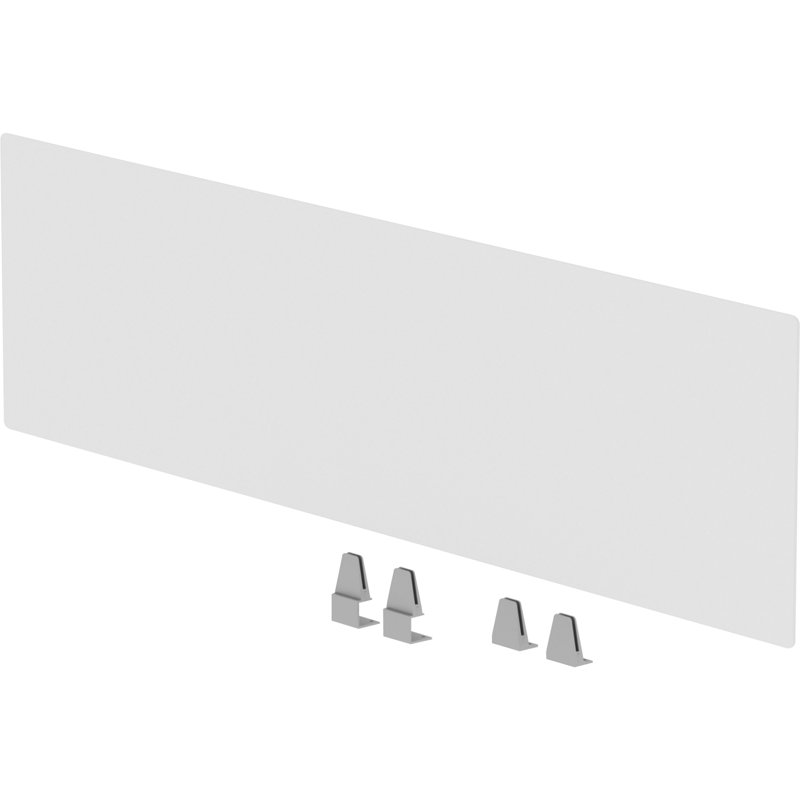Relevance Clear Desk Dividers, 15.75" H x 18.5" W x 1" D
