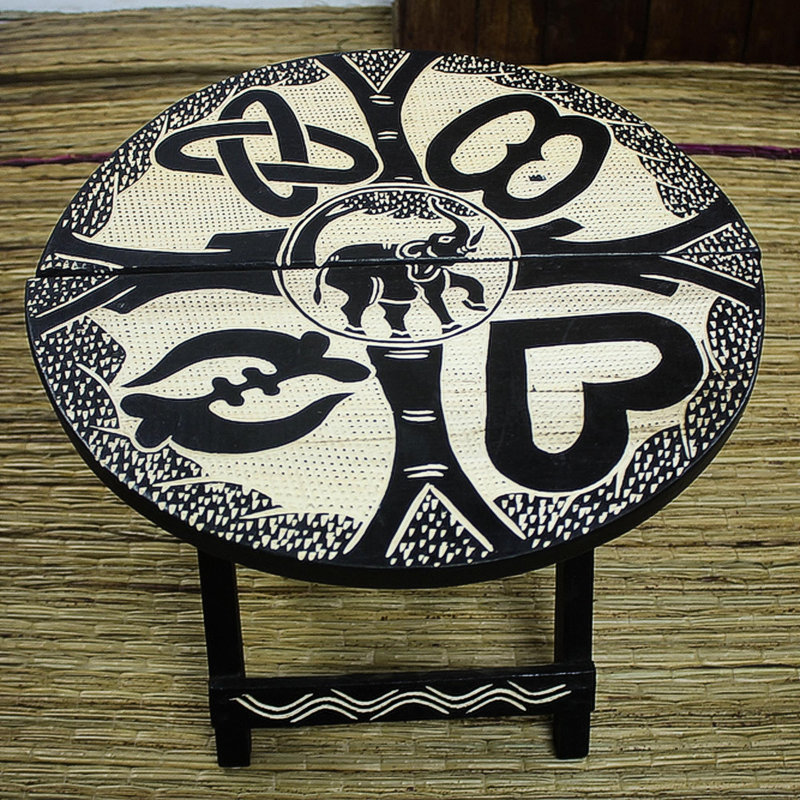 Table de conversation en bois massif