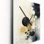 Horloge murale Monochromatique Fusion I - Collages abstraits surdimensionnés-99630701