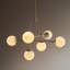 Impressive 6-Light Antique Brass Chandelier
