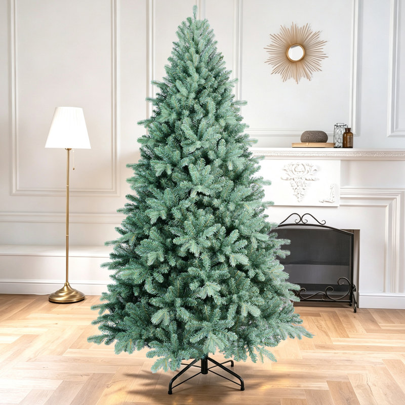 Unlit Blue Spruce Artificial Christmas Tree , 7.5 ft