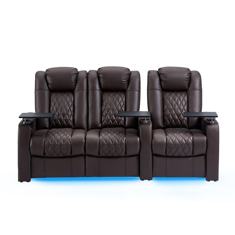 Fauteuil de cinéma inclinable Power Zero Gravity, Brun