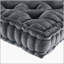 Coussin de sol carré en poly chenille-107559293