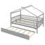Lit Keira House avec lit gigogne et cadre en bois-125891702