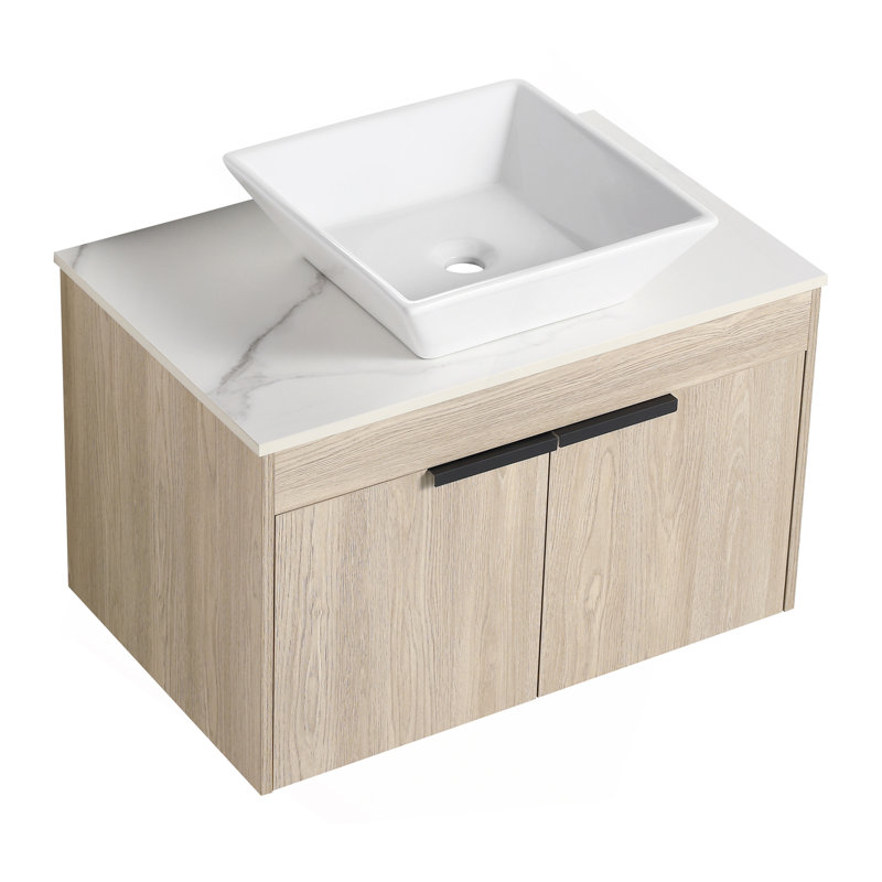 Ensemble de meuble-lavabo flottant 30 po avec lavabo en céramique 30 po Modern Design