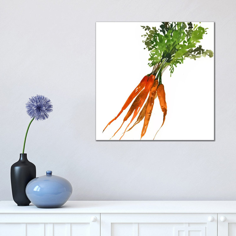 Carrot 1 Piece Wrapped Canvas Wall Art