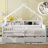 Full Size Wood Platform Bed With Storage And Guardrail-336736181