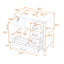 Meuble-lavabo simple autoportant en bois Genett avec grand rangement et lavabo en céramique-1388615408